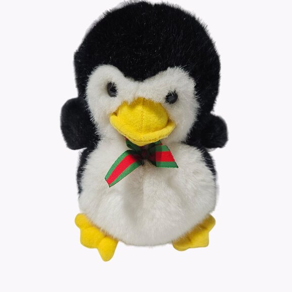 The Scarborough Collection Penguin 8 Inch Bowtie Bird Plush Stuffed Animal Toy - Picture 1 of 6